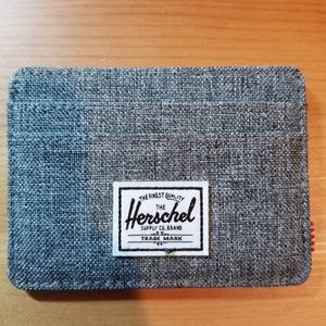 Herschel Men's Charlie Card Holder Wallet Gray